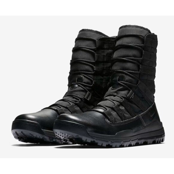 Nike Boots Men 12.5 Black SFB Gen 2 8" 922474-001 Gorpcore Tactical Leather Shoe - Picture 2 of 9